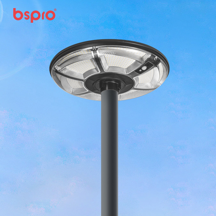 300W Solar LED Garden Lamp Modern Outdoor Landscape Pole Light with IP65 Three-Color Dimming and RGB for Lawn Pathway