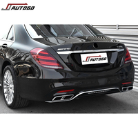 Kit carrosserie et accessoires de tuning pour Mercedes Benz Classe S W222 2014 2015 2016 2017 2018 pour S65 AMG, pare-chocs avant et arrière avec éclairage