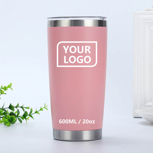 Tazas de Viaje de Acero Inoxidable Ecológicas y Aisladas de 20 oz con Pajitas, Personalizadas con Logotipo, para Regalos - Product Image 1