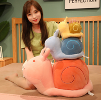 Figurine d'escargot mignonne, poupée apaisante pour bébé, jouet en peluche, petit escargot de dessin animé, cadeau d'anniversaire, poupée en peluche, cadeau d'anniversaire
