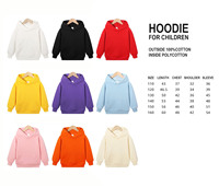 Sweat-shirt à capuche en coton polyester avec broderie personnalisée et impression de logo pour enfants