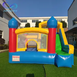 Ngoài Trời Inflatable Combo Bouncer Với Slide Trẻ Em Nhỏ Inflatable Jumping Castle Nhỏ Bouncy Nhà Trượt Để Bán