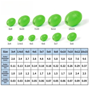Nouveau 1000 pièces/sac perles métalliques lumineuses Fluorescent plastique mer pêche leurre espace haricot <span class=keywords><strong>nuit</strong></span> perle perles accessoire - Product Image 2