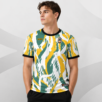 Maillot de football respirant en polyester sublimé HOSTARON en gros, t-shirt de football personnalisé avec logos, maillot d'équipe de football rétro