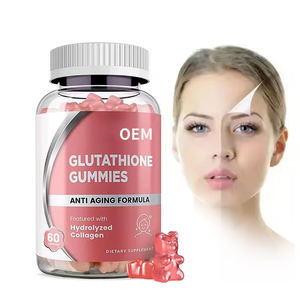 Suplemento blanqueador de piel de etiqueta privada con colágeno L-glutatión Producto de belleza de gomitas inmunitarias y antioxidantes - Product Image 1
