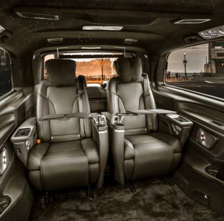 V300 Hidden table Seats For Sprinter Luxury Rear Leather Mercedes ...