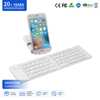 Keyboard Lipat 66-Tombol BT dengan Scissor, Dapat Diisi Ulang, Ultra Tipis, Mini, Portabel, Nirkabel untuk Laptop, Tablet, Smartphone