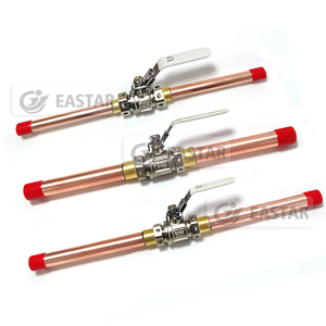 Válvula de bola de oxígeno medicinal de latón de 2 piezas OEM con actuador, modelo MBV-02L, construcción de latón de grado médico, de fábrica china - Product Image 2