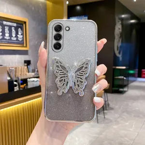 <span class=keywords><strong>Funda</strong></span> con soporte para teléfono con purpurina ostentosa de lujo con mariposa para <span class=keywords><strong>Samsung</strong></span> <span class=keywords><strong>Galaxy</strong></span> S23 S21 S20 S24 S22 <span class=keywords><strong>Plus</strong></span> FE <span class=keywords><strong>note</strong></span> <span class=keywords><strong>10</strong></span> 20 - Product Image 2