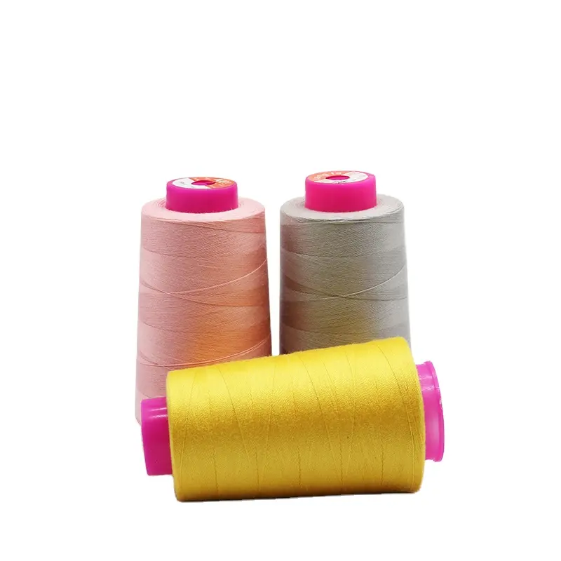 Kangfa High Quality Tex 30 Tex 60 Tex 80 20/2 20/3 40/2 Spun Polyester Sewing Thread for clothes cotton thread