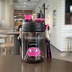 Nieuwe Hinbedi Waterfles Meisjes Schoudertas Rietje Schattig Studenten Kinderen Draagbaar PC Sterk Valbestendig Gepersonaliseerd Grote Capaciteit - Product Image 6