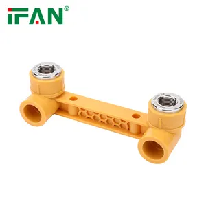Hitze Polypropylene Plumbing Materials 1/2 Inch Brass Insert Female Thread Double Seated Elbow PPR Fittings