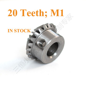 Stokta standart dişli 6mm delik boyutu 45 derece 1M 20 diş 304 paslanmaz çelik küçük düz gönye konik dişliler - Product Image 3