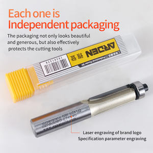 <span class=keywords><strong>Fraise</strong></span> à bois ARDEN populaire 1/2 1/4 à rainure <span class=keywords><strong>droite</strong></span>, <span class=keywords><strong>fraise</strong></span> à bois à fond plat pour le travail du bois avec roulement - Product Image 3
