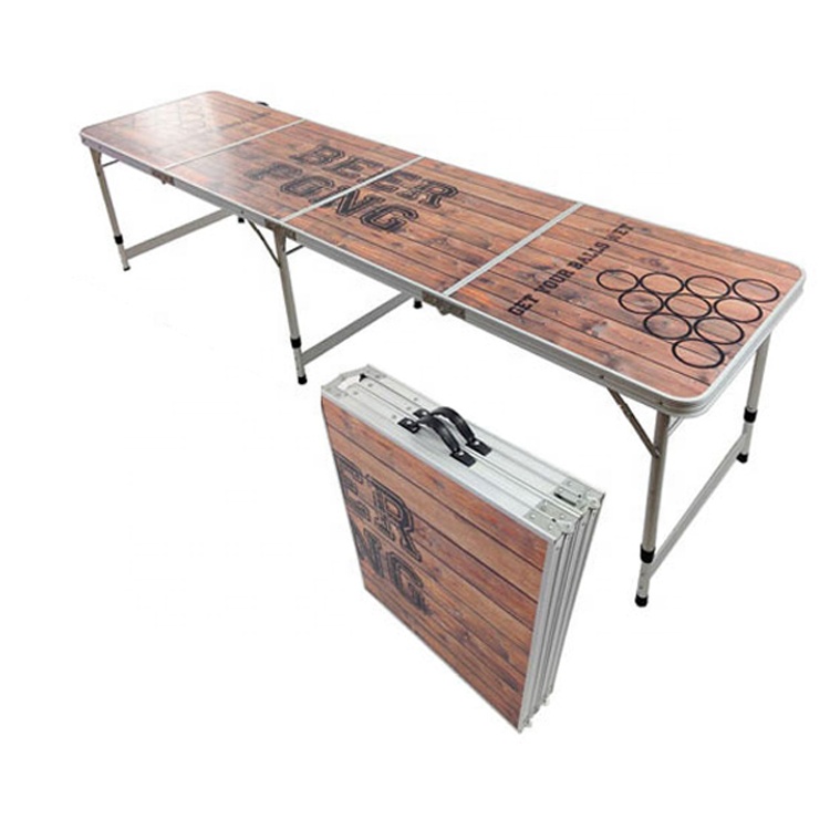 Custom beer pong table led foldable tube table dry erase beerpong float rack electric stadium machine custom beerpong ball