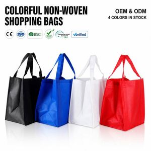 Hot-selling High-quality Reusable Custom Logo <b>Folding</b> Non-woven Medium Tote <b>Bags</b> with Large Capacity Eco-friendly - Product Image 2