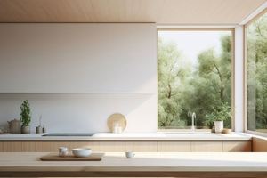 Mueble de Cocina Moderno Minimalista de Madera, Personalizable, Estilo Abierto Colgante, Diseño de Cocina Integrada para Toda la Casa - Product Image 3