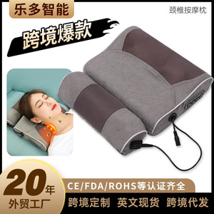 Masseur de cou avec chaleur et pétrissage pour soulager le cou, les épaules, la taille et le dos, oreiller de massage électrique à brancher, modèle standard - Product Image 4