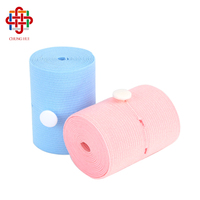 Ceinture de surveillance fœtale jetable bleue de 6 cm avec boutonnière, transducteur abdominal, bandage fœtal élastique, ceinture fœtale CTG en nylon enduit