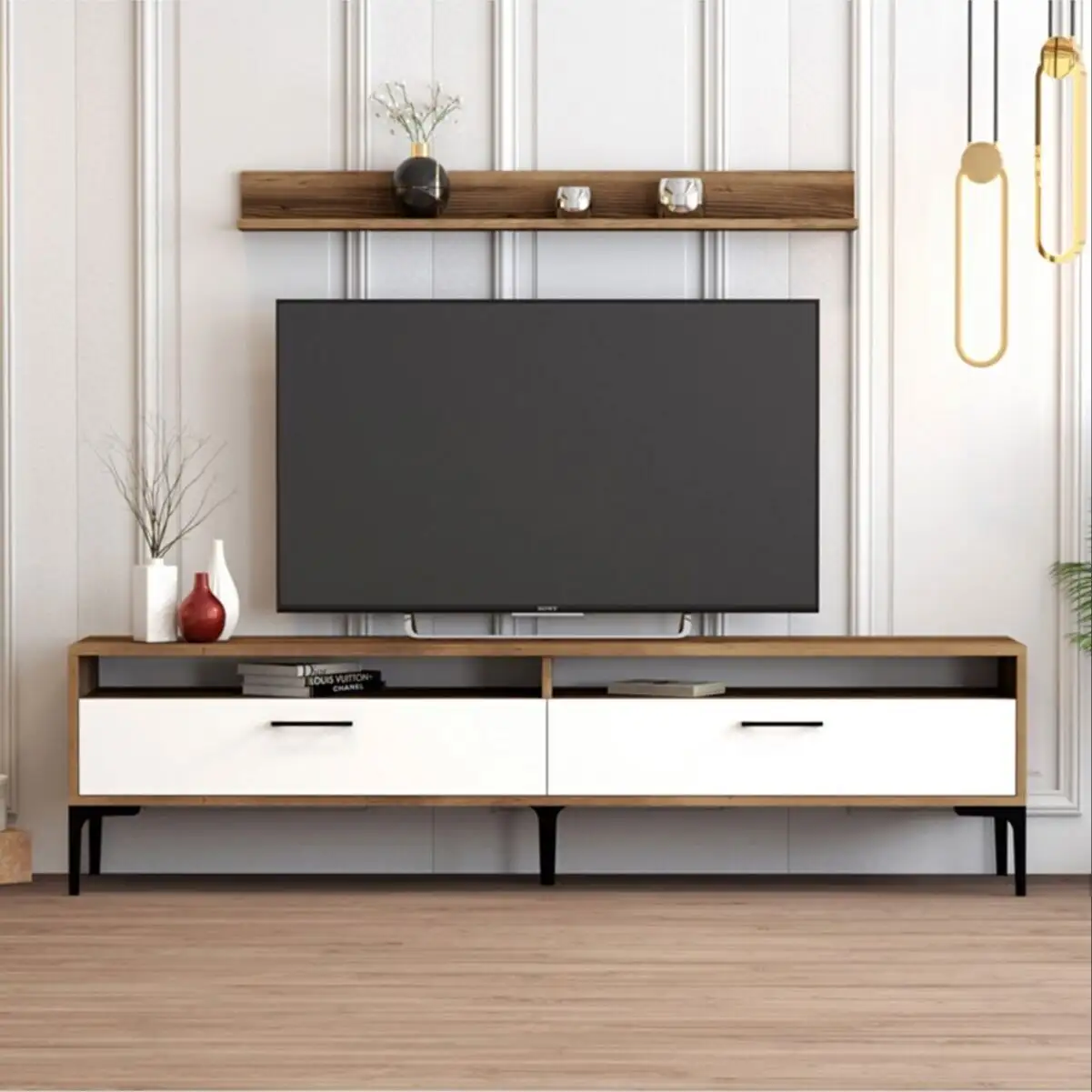 Modern European Design Tv Stand Living Room Furniture Wood TV Cabinet Living Furniture Modern Tv Stands From Turkey