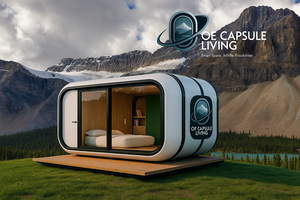 China Factory Modular 7 De Lujo Prefab Steel Smart Tiny Space Capsule Home Prefabricado Capsule Room Hotel Capsule House Outdoor - Product Image 5