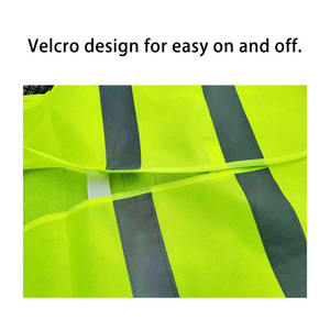 Gilets <span class=keywords><strong>de</strong></span> sécurité - Gilet haute visibilité 80g avec bandes réfléchissantes <span class=keywords><strong>Veste</strong></span> <span class=keywords><strong>de</strong></span> sécurité réfléchissante pour travaux en extérieur - Product Image 2