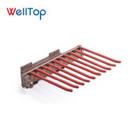 웰탑 VT-10.116 메탈 옷장 액세서리 다기능 바지걸이 소프트 클로징 서랍형 행거 모던 디자인