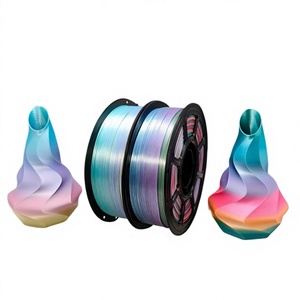 Shiny Silk <b>PLA</b> Multicolor Coextrusion Gradient 3D Printing <b>Filament</b> 1.75mm 1KG for FDM Printer - Product Image 1