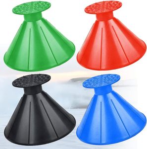 Magical Ice Scrapers for Car Windshield,Round Ice Scraper Windshield Magic Snow Scraper Funnel Scrape Snow Removal