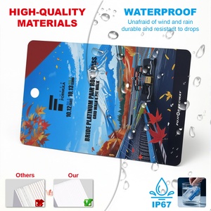 Cartes <span class=keywords><strong>de</strong></span> visite NFC RFID personnalisées pour hôtels avec puce NTAG215, boîte haut <span class=keywords><strong>de</strong></span> gamme, code QR programmable, paiement, contrôle d'accès - Product Image 6