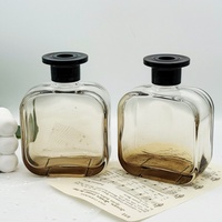 Diffuseur de parfum en verre gris dégradé de 283 ml pour la décoration de la maison, bouteilles d'aromathérapie