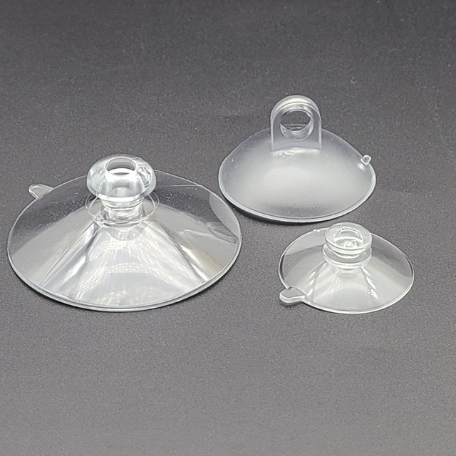Wholesale Custom Design Transparent Vacuum Glass Silicone Rubber Suction Cups Injection Plastic Modling Type