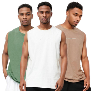 Haute qualité hommes couleur unie séchage rapide respirant Sport travail débardeur hommes Slim Fit Gym débardeur - Product Image 6