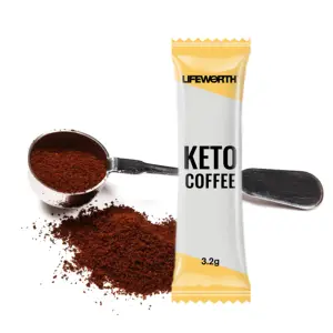 Lifeworth perte de poids café vert naturel contrôle de l'alimentation saine MCT repas remplacement alimentaire instantané mince Keto café