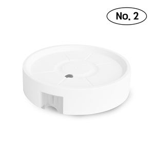 Soporte Moderno para Macetas Redondas NO.2 con Ruedas Ocultas y Bandeja de Drenaje, Resistente, de Acero y PP, para Interiores y Exteriores, Móvil - Product Image 2