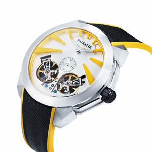 Montre de luxe pour homme, personnalisée, automatique, en acier inoxydable, mécanique, résistante à l'eau, avec cristal saphir, analogique, pour affaires - Product Image 3