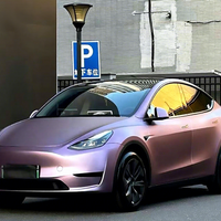 Vinilo Autoadhesivo Mate Impermeable Rosa Frambuesa y Morado de PET TPU para Motocicletas y Coches con Función Autorreparable