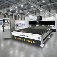 Machine de fraisage CNC automatique pour le travail du bois 2060 avec changeur d'outils automatique, moteur servo de broche 9kw, haute rigidité