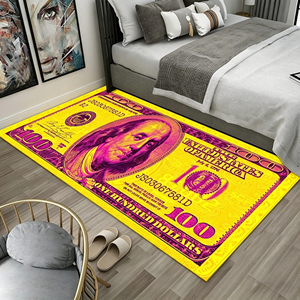Alfombra con Diseño de Dinero, Alfombras de <span class=keywords><strong>Cien</strong></span> Dólares y <span class=keywords><strong>Euros</strong></span> para Habitación, Juego de Alfombras para Cocina, Alfombras para Dormitorio, Decoración para el Hogar y Eventos - Product Image 6