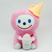Peluche Jack-in-the-Box Bonhomme de neige, hamburger, crème glacée avec rembourrage en coton PP doux, 30 cm, oreiller décoratif unisexe inclus