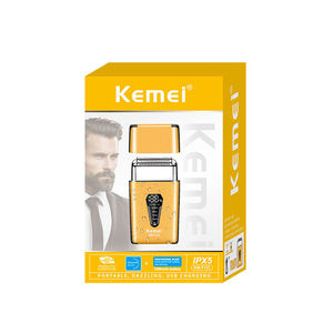 Kemei KM-T123 IPX5 방수 포일 면도기 습식 및 건식 전기 면도기 여행 면도기 무선 8500RPM 고속 모터 - Product Image 6