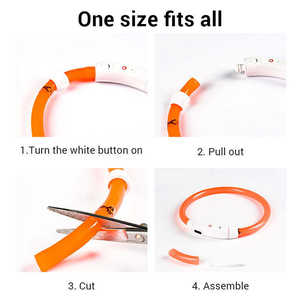 Collier LED étanche pour animaux de compagnie Collier LED pour <span class=keywords><strong>chien</strong></span> Glow in Dark Colliers lumineux réglables pour animaux de compagnie Collier LED pour <span class=keywords><strong>chien</strong></span> de sécurité de nuit Fournitures pour animaux de compagnie - Product Image 3