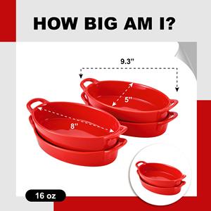 깊고 피리 접시 베이킹 용 세라믹 타원형 파이 팬 세라믹 베이킹 접시 세트 호텔 캐서롤 접시 - Product Image 2