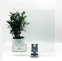 Vidrio estampado Moru Karatachi Flora Mistlite Nashiji de 3mm, 4mm, 5mm y vidrio float laminado para ventanas y figuras de vidrio.