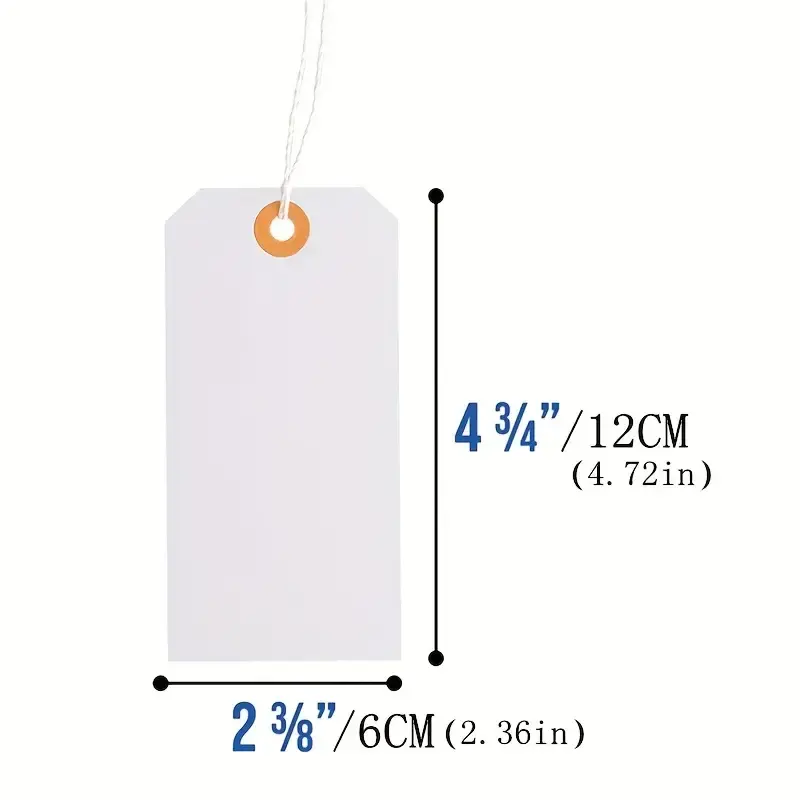 Recycelbare weiße Plastik-Versandetiketten schreibbare blanko-Gepäcketiketten mit Drahtband-String wasserdichte Eigenschaft