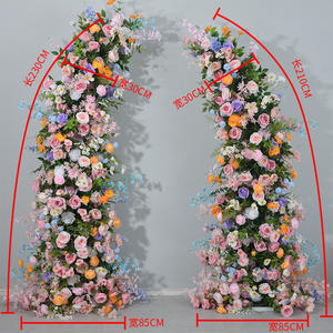 <span class=keywords><strong>New</strong></span> Monet phong cách vườn Sừng kim loại vòm hoa đám cưới trang trí nền sân khấu hoa mô phỏng - Product Image 2