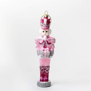 Rose Premium Noyer Homme Marionnette Verre Artisanat Noël Enfants Artisanat Ornement <span class=keywords><strong>Casse</strong></span>-<span class=keywords><strong>Noisette</strong></span> Pendentif - Product Image 3