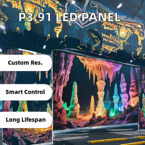 Tablero <span class=keywords><strong>de</strong></span> visualización <span class=keywords><strong>de</strong></span> pantalla LED P3.91 grande a todo color Pared <span class=keywords><strong>de</strong></span> video digital interior para señal <span class=keywords><strong>de</strong></span> bienvenida Agencia <span class=keywords><strong>de</strong></span> publicidad Modelo suministrado - Product Image 2