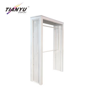 독특한 디자인의 대형 휴대용 전시 부스 스탠드, 전시회용 디스플레이 테이블, 전략적 구멍 배치 - Product Image 3