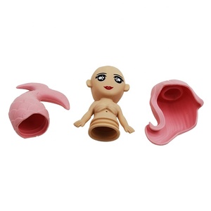 Foshan Dragon haute qualité mignon baignoire plage piscine jouets Silicone sirène <span class=keywords><strong>bain</strong></span> jouets <span class=keywords><strong>pour</strong></span> tout-petits nourrissons enfants filles - Product Image 4